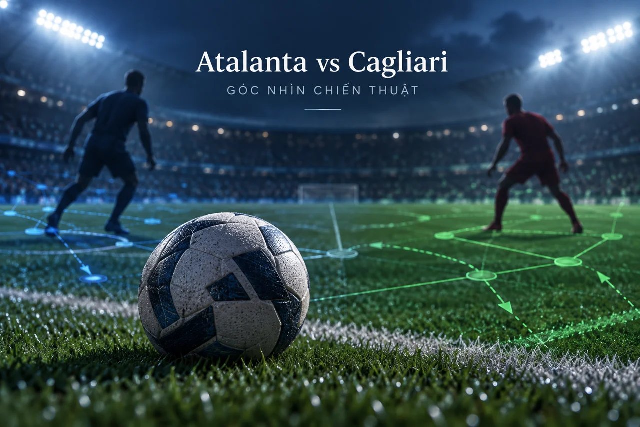 Ảnh minh họa góc nhìn chiến thuật: Atalanta vs Cagliari.