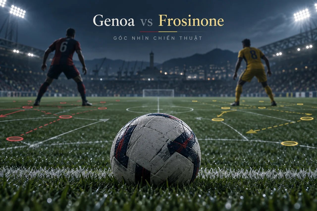 Ảnh minh họa góc nhìn chiến thuật: Genoa vs Frosinone.