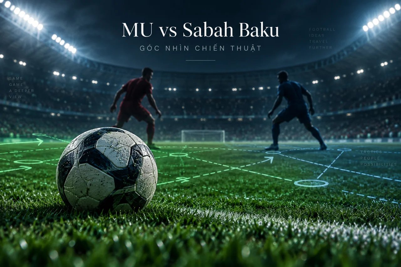 Ảnh minh họa góc nhìn chiến thuật: MU vs Sabah Baku.