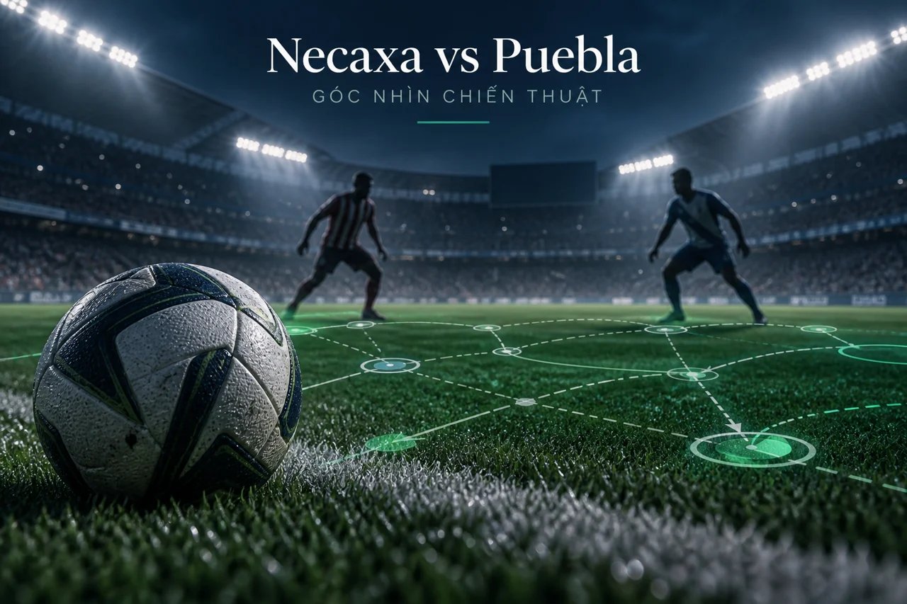 Ảnh minh họa góc nhìn chiến thuật: Necaxa vs Puebla.