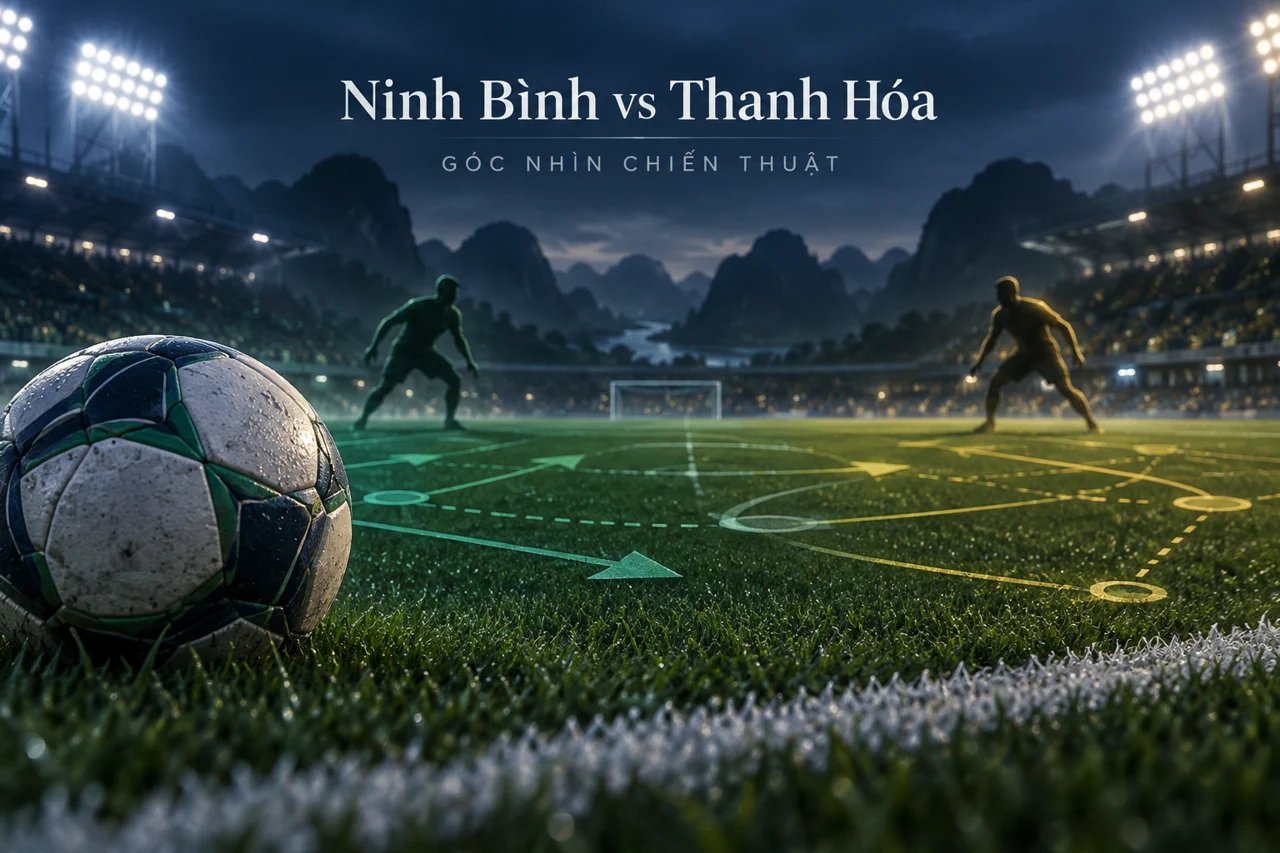 Ảnh minh họa góc nhìn chiến thuật: Ninh Bình vs Thanh Hóa.