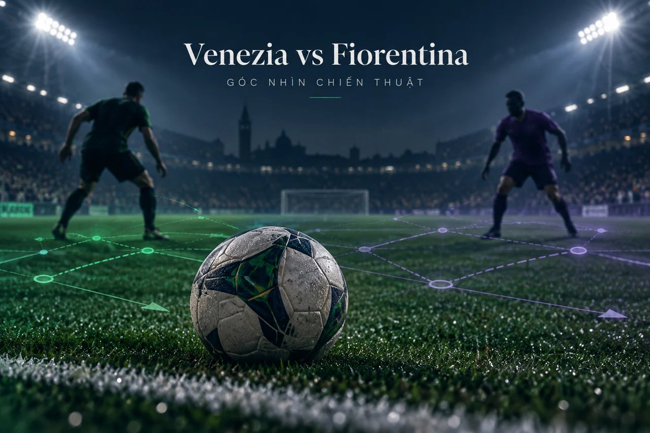 Ảnh minh họa góc nhìn chiến thuật: Venezia vs Fiorentina.