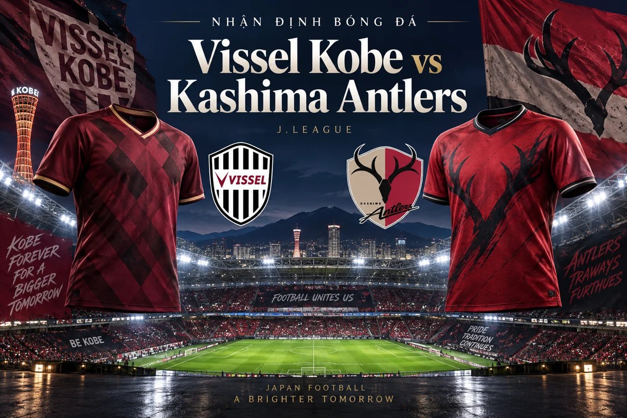 Ảnh minh họa trận đấu Vissel Kobe vs Kashima Antlers, không phải ảnh chụp trận đấu.